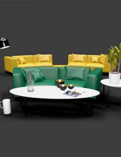 Modern Furniture Set for DAZ3D