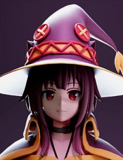 Megumin for Genesis 8 and 8.1 Female