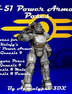 T-51 Power Armor Poses for Kainjy's Power Armor and G9