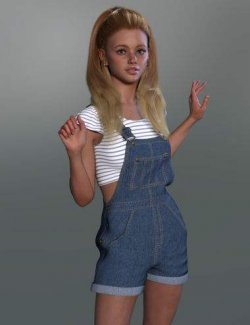 dForce Lucy's Overalls Outfit for Genesis 9