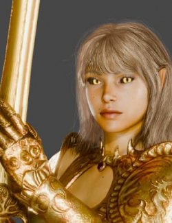 Golden Saint Character Morph for Genesis 8 Females