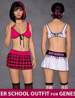 FXY After School Outfit for Genesis 9 Female