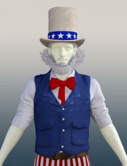 Uncle Sam for Genesis 8 Male & Genesis 9