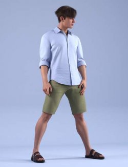 dForce HnC24 Men's Summer Outfit for Genesis 9