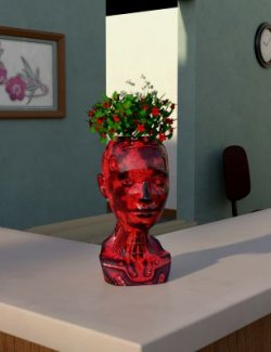 Cyborg-Head-Flower-Pot