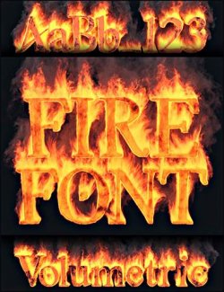 Fire Font- Volumetric Flame Text for Daz Studio