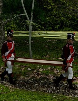 Napoleonic French Medical Corp Stretcher Bearers