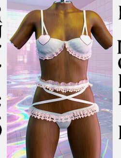 Ruffled Lingerie Outfit for Genesis 8 Female