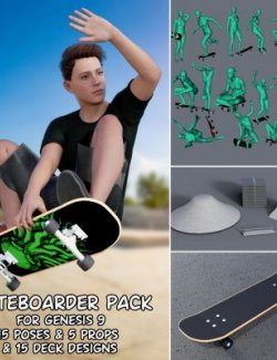 Skateboarder Pack for Genesis 9