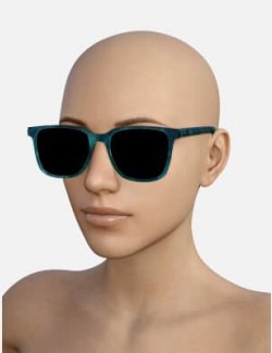 Sunglasses Modern Black and Blue for Genesis 8 Female