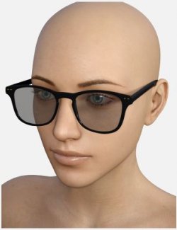 Glasses Modern Dark for Genesis 8 Female