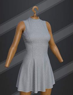 dForce SU Knit Dress for Genesis 9, 8.1, and 8 Female