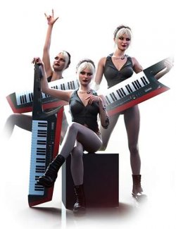 LA Keytar Pack for Genesis 9 and 8 Female