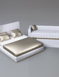 A3S H-Luxury Bed With Sofa