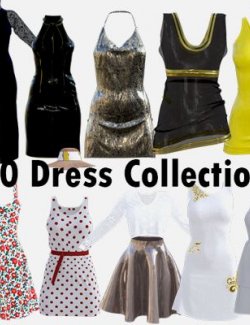 10 Dress Collection for Genesis 8 Female