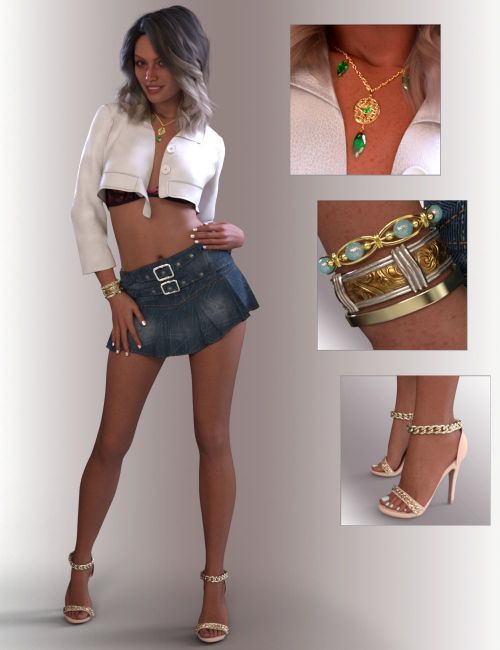 Click here to see preview images for "dForce Ayla Outfit for Genesis 9 Feminine" dForce Ayla Outfit for Genesis 9 Feminine