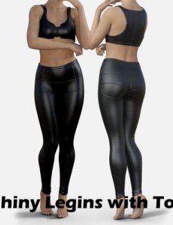 Shiny Leggins With Top for Genesis 8 Female