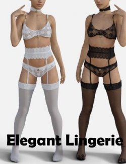 Elegant Lingerie for Genesis 8 Female