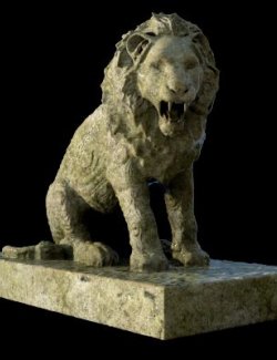 Stone Lion Sculpture