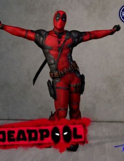 MCU Deadpool Outfit for Genesis 8 Male