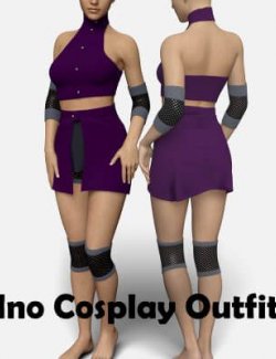 Ino Cosplay Outfit for Genesis 8 Female