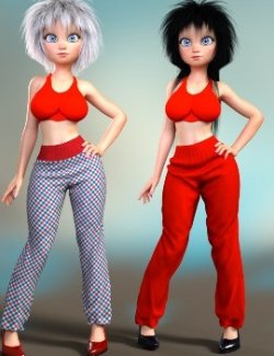 Fluffy Pants for Genesis 8 Female