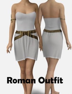 Sexy Roman Outfit With Deco for Genesis 8 Female