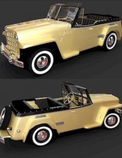 WILLYS OVERLAND JEEPSTER for DAZ STUDIO