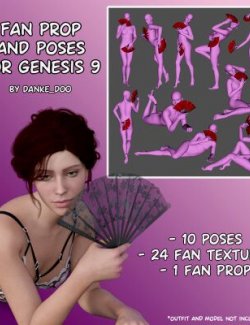 Fan Prop and Poses for Genesis 9