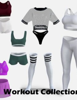 Workout- Gym Outfit Collectin for Genesis 8 Female