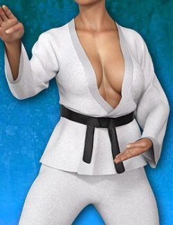 Exnem dForce Karate Gi Outfit for Genesis 8 Female