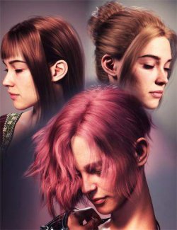 FE 3-in-1 Classic Hair Bundle Vol 3 for Genesis 9