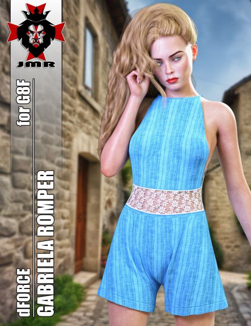 Click here to see preview images for "JMR dForce Gabriela Romper G8F" JMR dForce Gabriela Romper G8F