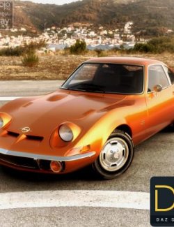 Opel GT 1968 for DAZ Studio