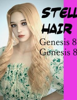 Stella Hair for Genesis 8 Female