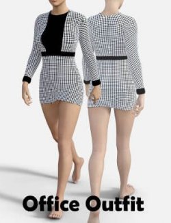 Office Dress Transparent for Genesis 8 Female