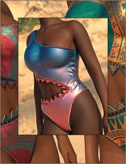 Texture Add-On for SharkBite Swimsuit for Genesis 9