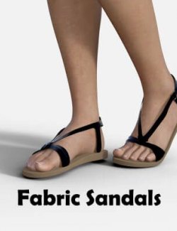 Fabric Sandals for Genesis 8 Female