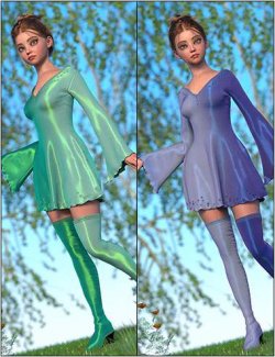 Whatever! Texture Add-On for dForce Fairy Flare Outfit Genesis 9