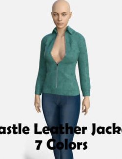 Castle Leather Jacket 7 Colors for Genesis 8 Female