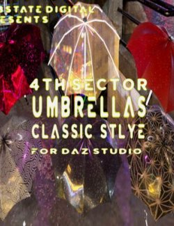 Classic Style Umbrellas for DAZ Studio