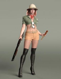 MK Sexy Explorer Outfit for Genesis 9