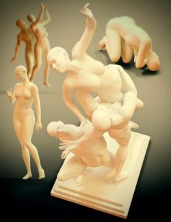 GNBD Renaissance Statues Poses and Expressions for Genesis 9