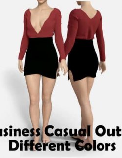 Sexy Casual Business Outfit for Genesis 8 Female