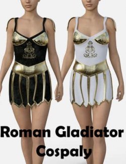 Roman Gladiator Cosplay Outfit for Genesis 8 Female