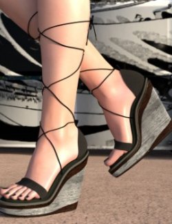 EV Lace-up platform heels- Dawn 2 Poser