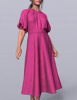 dForce Dreamy Dress for Genesis 9, 8, and 8.1