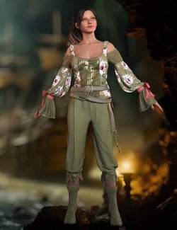 dForce Isolda Outfit for Genesis 9