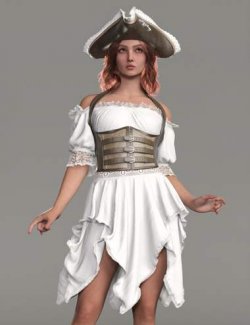 dForce MK Pirate Queen Outfit for Genesis 9