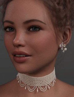 Exquisite Pearl Chokers and Necklaces for Genesis 9